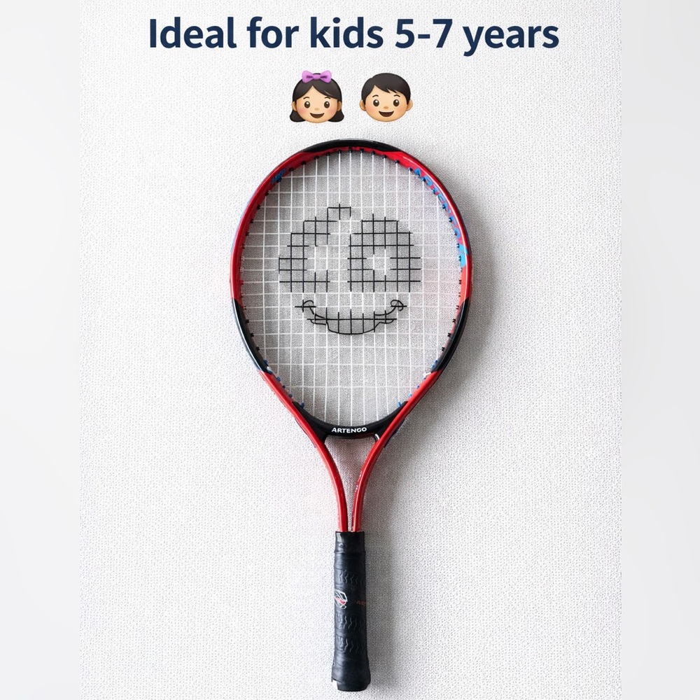 Artengo TR130 Kids Tennis Racquet 21” Junior Red Blue Lightweight